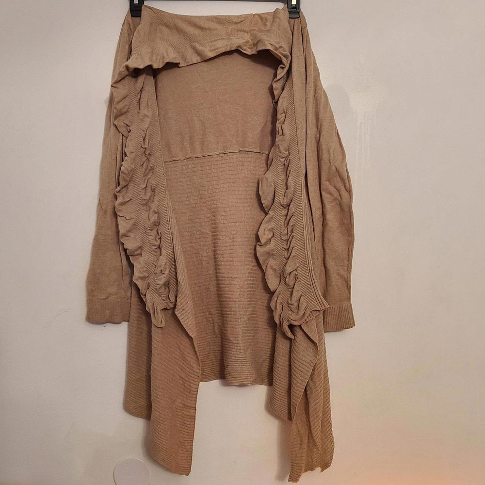 NO SIZE TAG Open Waterfall Ruffle Flowy Cardigan Boho
